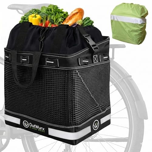 OutWurx Grocery Pannier (23L, with Rain Cover)